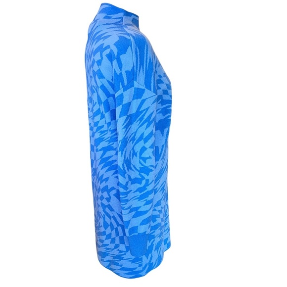 NWT Gianni Bini GB Geometric Swirl Sweater Dress Girls Sz S  Long Sleeve Blue - Picture 7 of 10